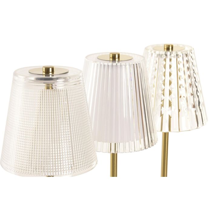 DKD Home Decor Lampara Tactil Moderno Dorado 13 x 30 x 13 cm (6 Unidades)