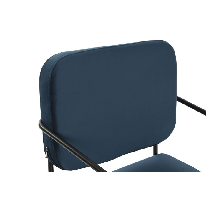DKD Home Decor Butaca Azul Negro 72 x 71 x 55.5 cm 2