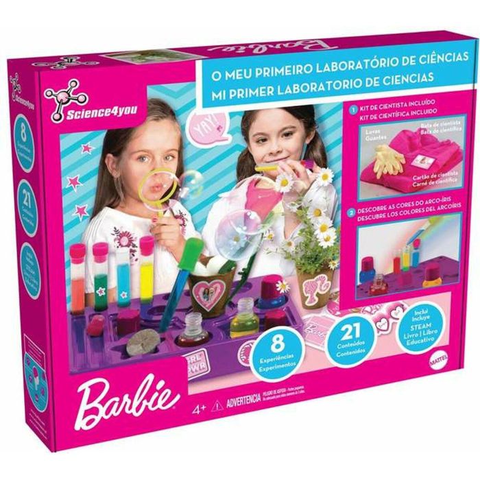 Juego mi primer kit de ciencias barbie con 8 experimentos