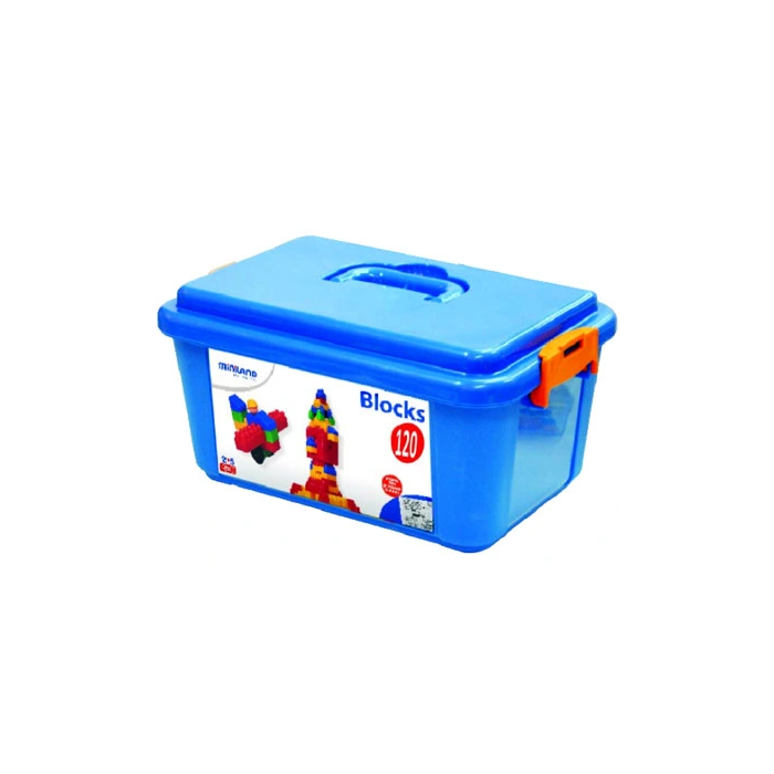 Miniland Super Kim Bloc Juego Bloques de Construcción con 120 Piezas y Vehículos 0 Miniland Super Kim Bloc Juego Bloques de Construcción con 120 Piezas y Vehículos 0