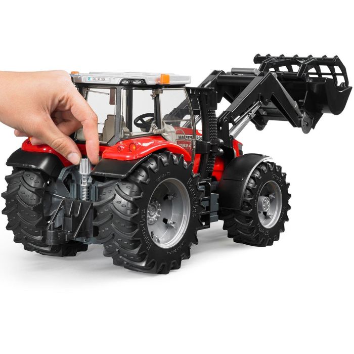 Massey Ferguson 7624 Con Pala Frontal 03047 Bruder 4