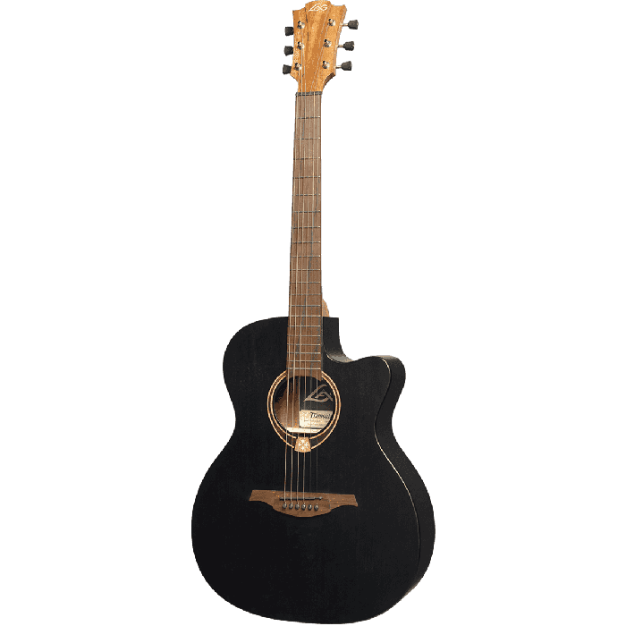 Guitarra Acústica Lâg Auditorium Cutway Tramontane 70 A/E - Negro Satinado 1