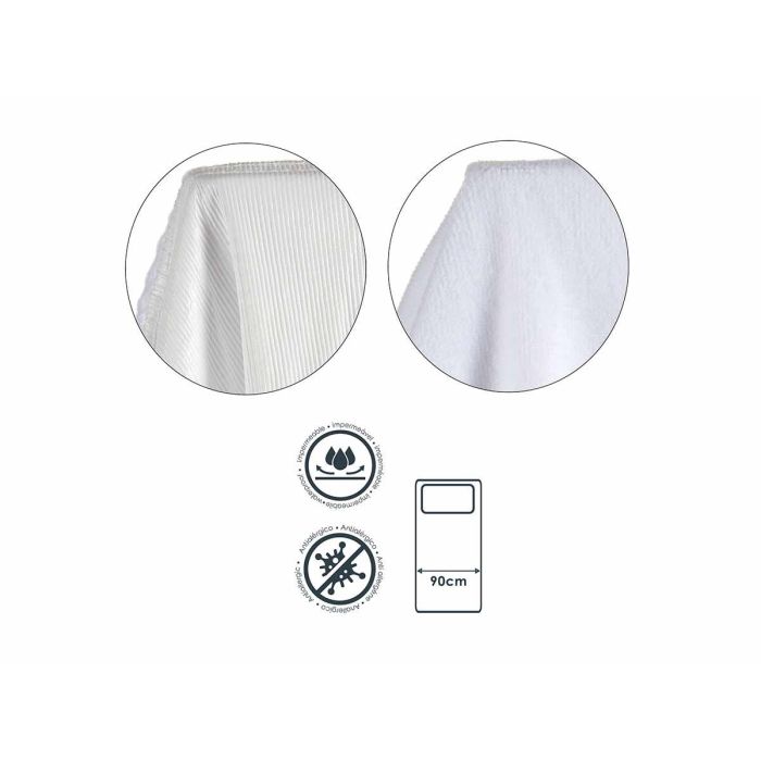 Protector de Colchón Impermeable Giftdecor 90x190 cm - Blanco, Antialérgico, Ajustable (6 Unidades) 3 Protector de Colchón Impermeable Giftdecor 90x190 cm - Blanco, Antialérgico, Ajustable (6 Unidades) 3