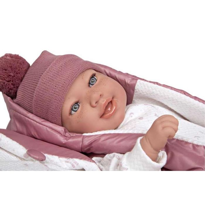 Muñeca elegance 45 cm adi rosa c/mochila (muñeco de peso) 23