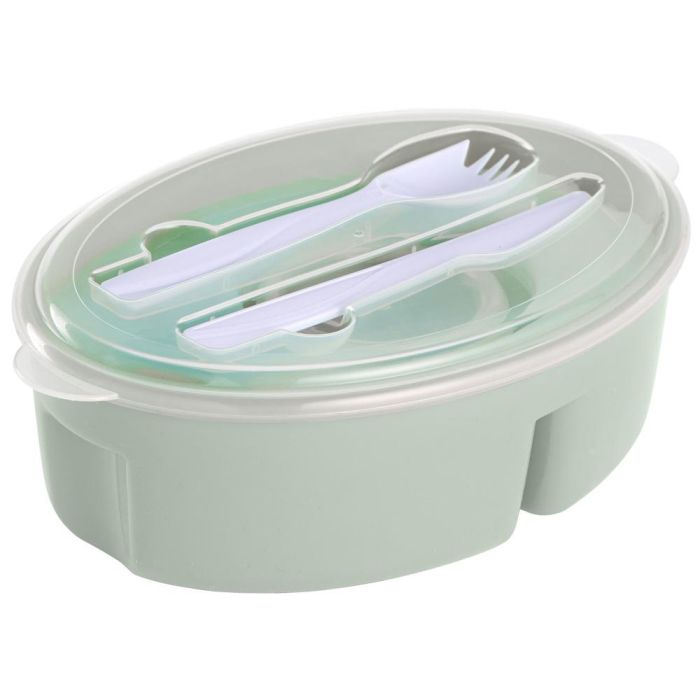 Day Fiambrera con Cubiertos y Aro Refrigerante, 1500 ml, Ideal para Llevar y Comer en Cualquier Lugar 6