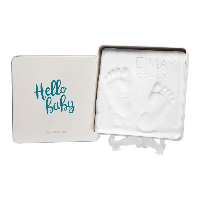 Baby Art Magic Box Kit Huellas y Manos de Bebé Cuadrado en Caja Metálica - Pasta Dermatológicamente Testada Sin Horno Regalo Nacimiento Bautismo 15 Baby Art Magic Box Kit Huellas y Manos de Bebé Cuadrado en Caja Metálica - Pasta Dermatológicamente Testada Sin Horno Regalo Nacimiento Bautismo 15