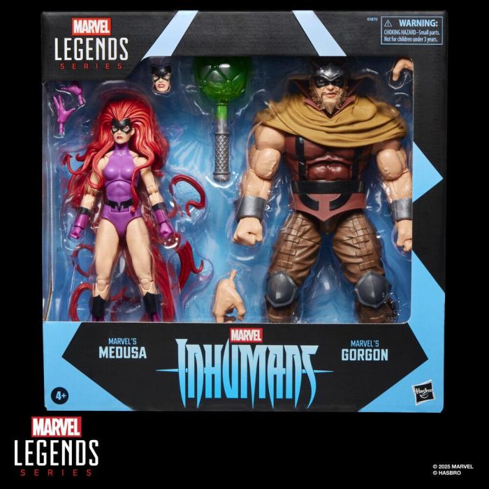 Blister 2 figuras Medusa & Gorgon Inhumanos Marvel Legends Series 15cm 8
