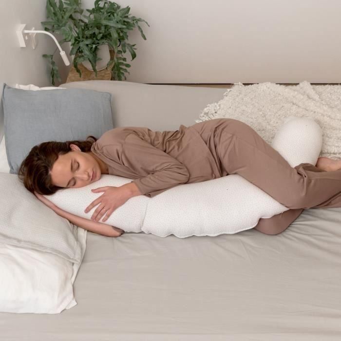 doomoo Buddy Almohada de Maternidad y Lactancia - Comodidad óptima para mamá y bebé, Lunares Plateados 1 doomoo Buddy Almohada de Maternidad y Lactancia - Comodidad óptima para mamá y bebé, Lunares Plateados 1