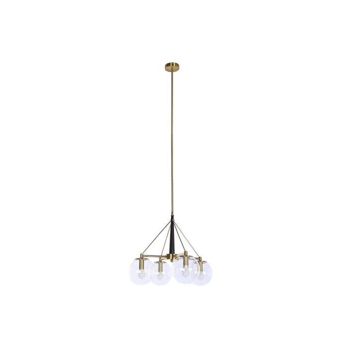 DKD Home Decor Lámpara Techo Moderno Dorado Blanco Metal Cristal 64 x 64 x 64 cm 5