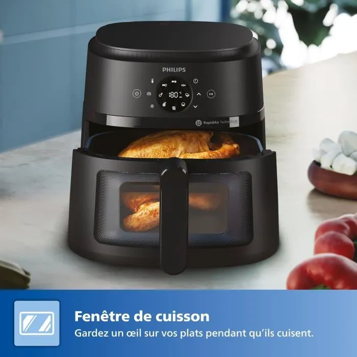 Philips Freidora sin Aceite AirFryer NA230/00 6.2L 1700W 13 Programas de Cocción 4 Philips Freidora sin Aceite AirFryer NA230/00 6.2L 1700W 13 Programas de Cocción 4