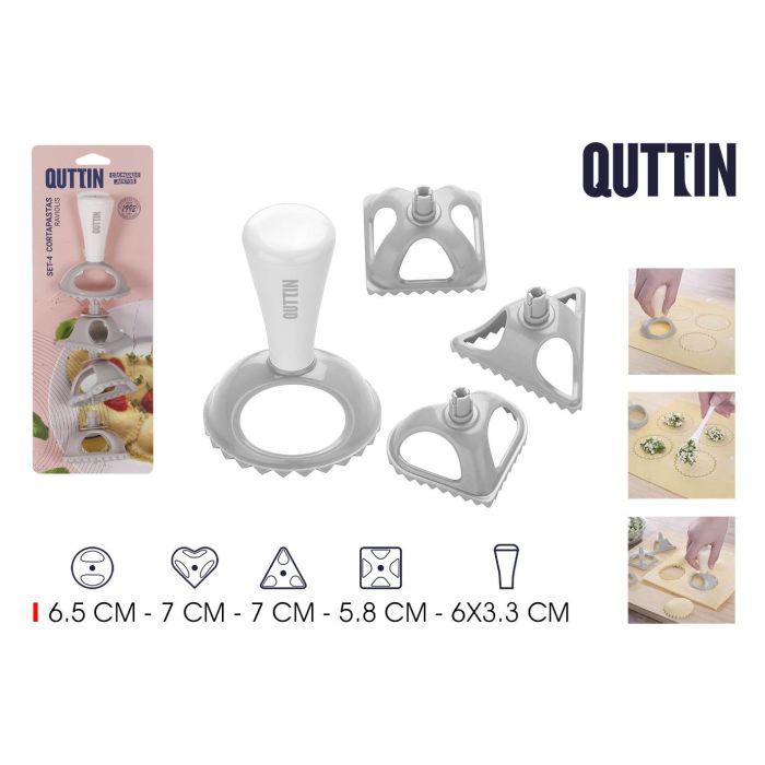 Corta Pastas Ravioli 4 Formas Quttin (12 Unidades) Corta Pastas Ravioli 4 Formas Quttin (12 Unidades)