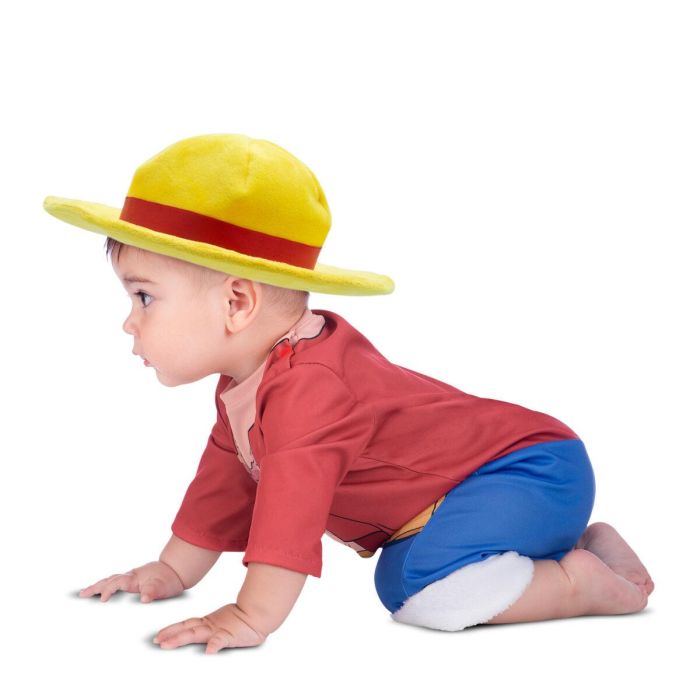 Disfraz luffy gorro y mono talla 12-24 m 2 Disfraz luffy gorro y mono talla 12-24 m 2