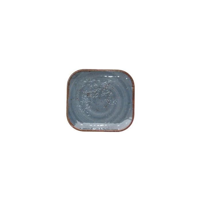 ADRIER - 68-GNMP16-BLUSLS - Pack de 24 uds - PLATO RECTANGULAR de Melamina - Colección SALSA - 17,6 x 16,2 cm - AZUL