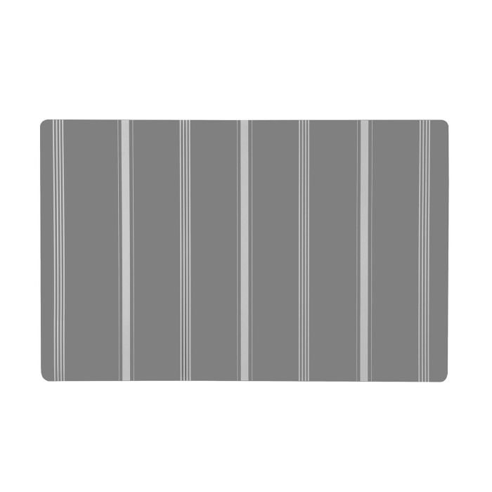 Salvamantel Gris Rayas Blancas Versa (6 Unidades) Salvamantel Gris Rayas Blancas Versa (6 Unidades)