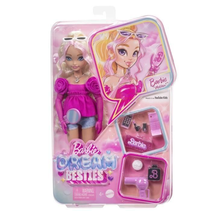 Muñeca Barbie Dream Besties Malibú Hyc21 Mattel 1