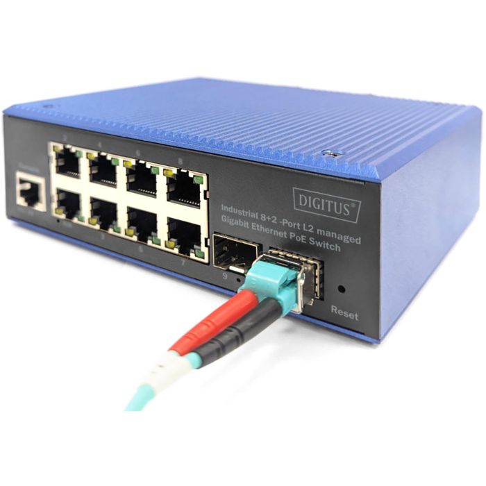 Digitus 8+2P Industrial Gigabit Ethernet PoE Switch L2 managed 1
