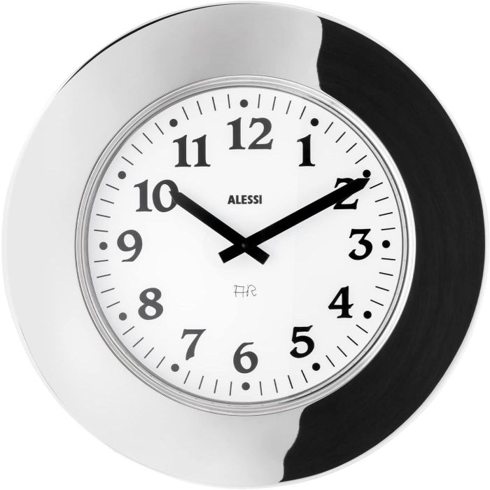Alessi Momento Reloj de Pared Acero Inoxidable 18/10, Movimiento Mecánico Alessi Momento Reloj de Pared Acero Inoxidable 18/10, Movimiento Mecánico