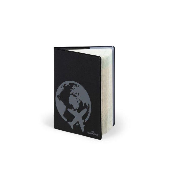 Funda Pasaporte Durable Rfid Negro