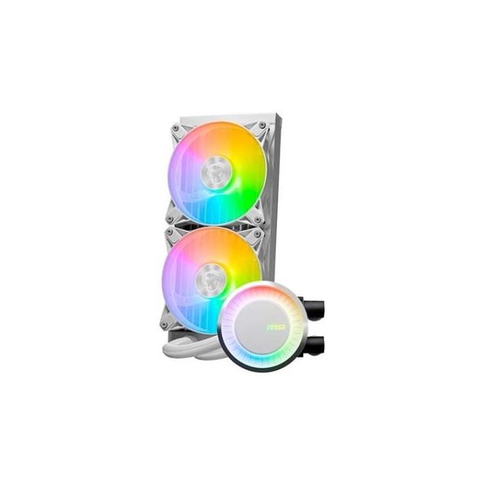 MSI MAG CORELIQUID E240 WHITE Kit de refrigeración líquida 12 cm Blanco, 306-7ZW5E27-C24, Compatible con LGA 1150/1151/1155/1156/1200/1700, Flujo de aire 75.04 cfm 1 MSI MAG CORELIQUID E240 WHITE Kit de refrigeración líquida 12 cm Blanco, 306-7ZW5E27-C24, Compatible con LGA 1150/1151/1155/1156/1200/1700, Flujo de aire 75.04 cfm 1