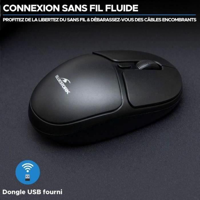 Ratón Inalámbrico Bluestork Office 25 Negro 2 Ratón Inalámbrico Bluestork Office 25 Negro 2