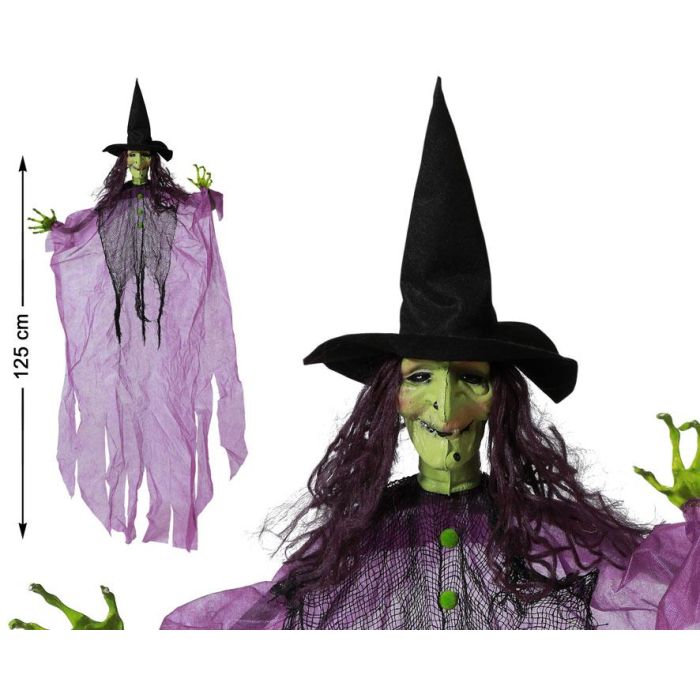 Colgante Halloween Bruja Violeta 125 cm