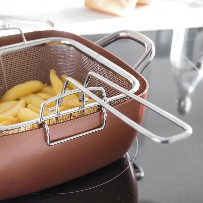 Set de Sartén Multifunción 5 en 1 Copper Coppans InnovaGoods 4 Piezas 4 Set de Sartén Multifunción 5 en 1 Copper Coppans InnovaGoods 4 Piezas 4