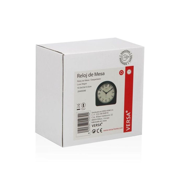 Reloj de Mesa Versa Luxa Negro 1