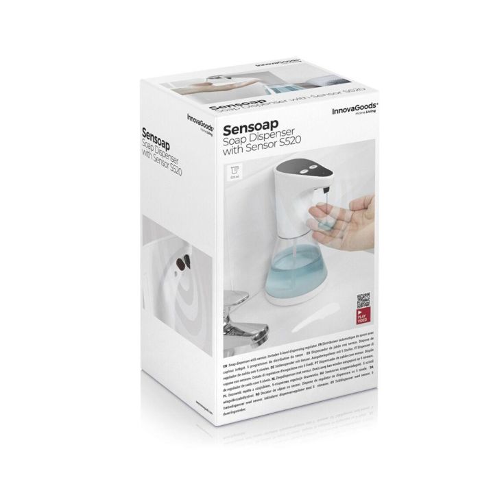 Dispensador de Jabón Automático con Sensor Sensoap InnovaGoods 1