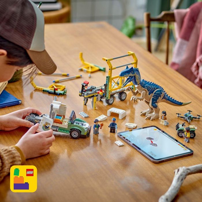 LEGO 76966 Jurassic World Dinosaurier-Missionen: Allosaurus-Transporter, Set de Construcción de Dinosaurios 6