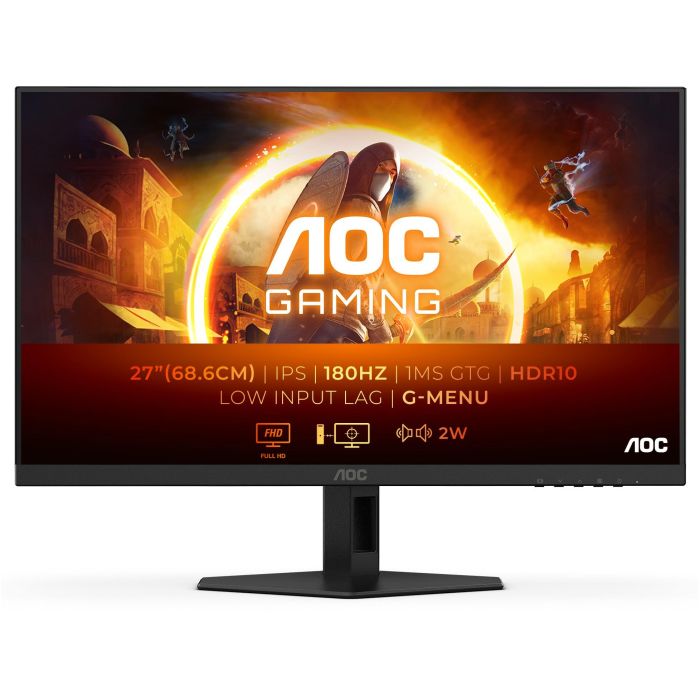 AOC 27G4XE Monitor Gaming 27" Full HD IPS 180Hz 0.5ms GtG G-Sync Compatible HDR10 Negro 0 AOC 27G4XE Monitor Gaming 27" Full HD IPS 180Hz 0.5ms GtG G-Sync Compatible HDR10 Negro 0