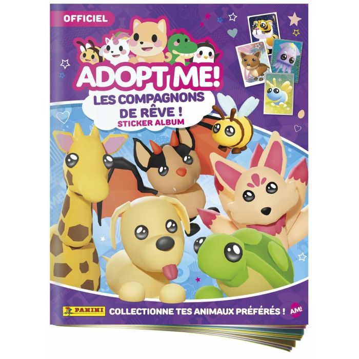 Panini PAN8051708021127 Paquete de inicio ¡Adoptame! Roblox - Álbum, 2 fundas, 1 tarjeta edición limitada, 10 pegatinas 2 Panini PAN8051708021127 Paquete de inicio ¡Adoptame! Roblox - Álbum, 2 fundas, 1 tarjeta edición limitada, 10 pegatinas 2