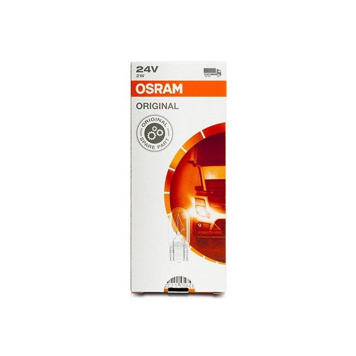 Osram 2840 W2.1x9.5D Bombilla 24V 2W para Luz de Posición y Señalización pack 10 Unidades OS2840 3