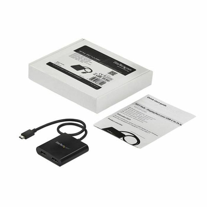 Cable USB-C a HDMI Startech MSTCDP122HD Negro 4K Ultra HD 1 Cable USB-C a HDMI Startech MSTCDP122HD Negro 4K Ultra HD 1