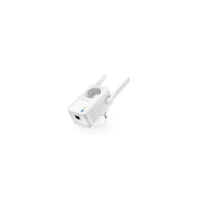 Tp-Link Extensor de Cobertura WiFi WA860RE de Pared 300Mbps Passthrough 1 Puerto LAN WPS 2 Antenas Fijas