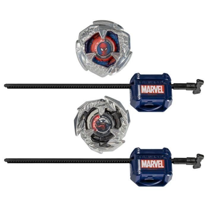 Beyblade X Marvel Collab Spider-Man 3-60F vs. Venom 3-80N, paquete múltiple 1