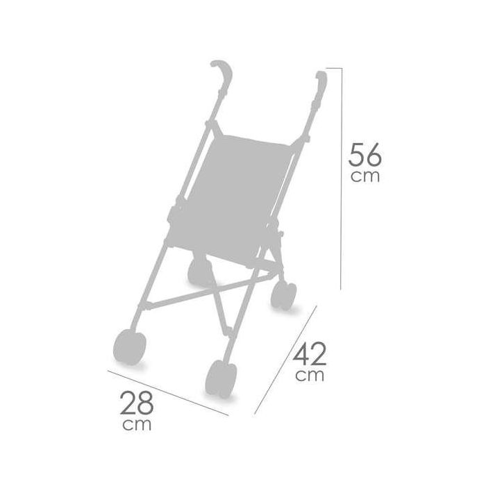 Silla de muñeca plegable coco para muñecas de hasta 48 cm 28x42x56 cm 2 Silla de muñeca plegable coco para muñecas de hasta 48 cm 28x42x56 cm 2
