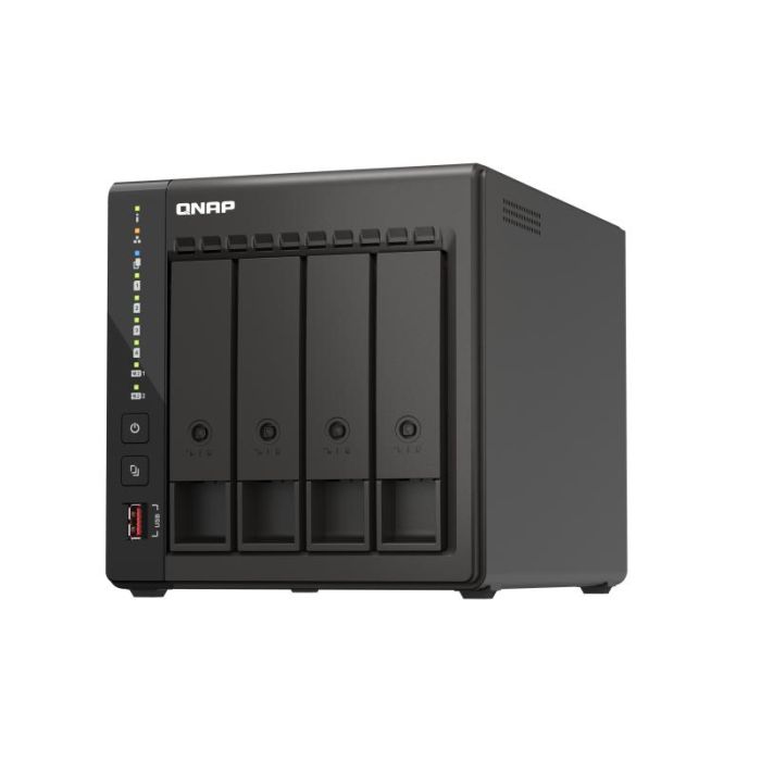 QNAP TS-453E-8G NAS Torre 4 Bahías Intel Celeron J6412 Quad-Core 2.6GHz 8GB RAM 1