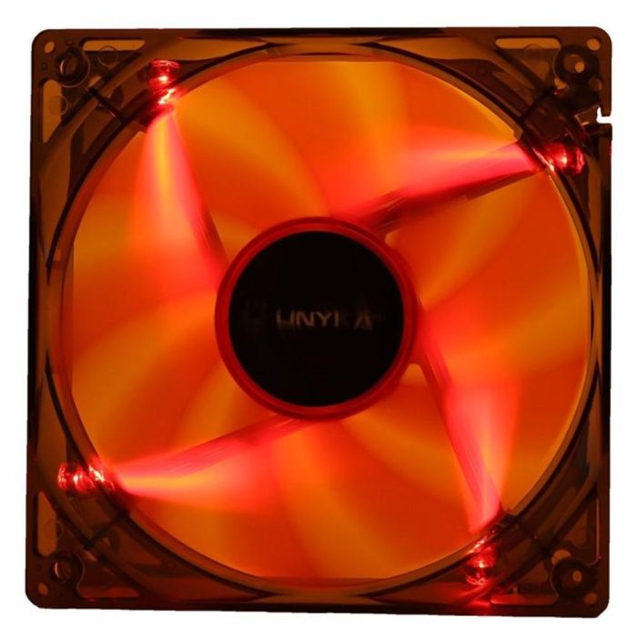 Unykach Ventilador Cpu 51792 120 mm LED Roja 1200 RPM 9 Aspas 3 Pines 0 Unykach Ventilador Cpu 51792 120 mm LED Roja 1200 RPM 9 Aspas 3 Pines 0