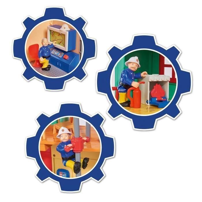 Bombero Sam Pontypandy Estación de bomberos Smoby con 1 figura - Juguete para niños a partir de 3 años 2 Bombero Sam Pontypandy Estación de bomberos Smoby con 1 figura - Juguete para niños a partir de 3 años 2