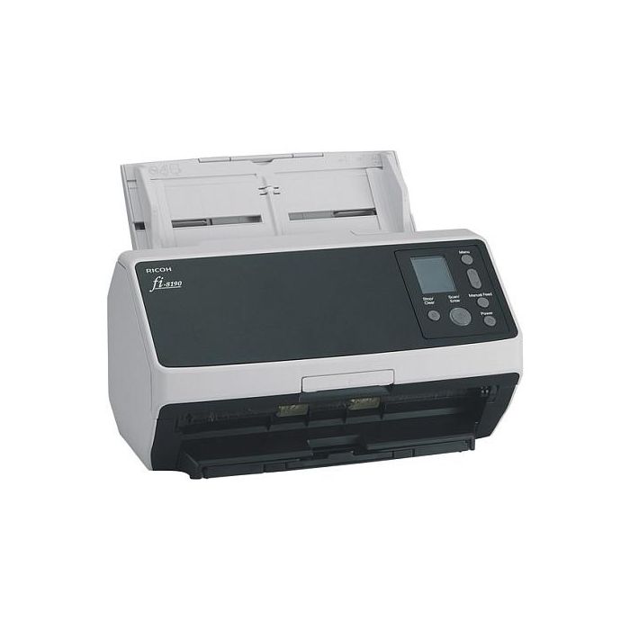 Ricoh fi-8190 Escáner Documentos - 90 ppm, Escaneo Dúplex, ADF + Alimentación Manual, Gris/Negro