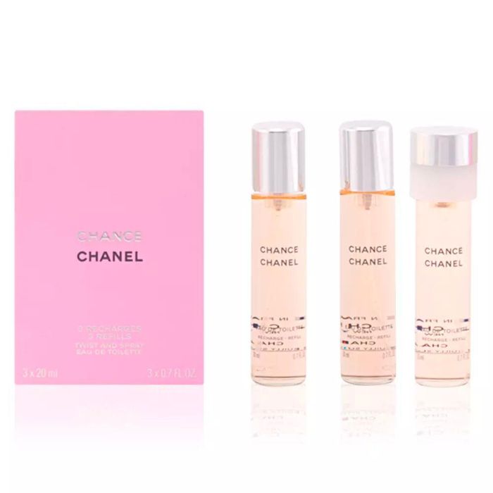 Chanel CHANCE Eau de Toilette Vaporizador Twist & Spray 3 Recargas 3 x 20 ml para Mujer 1