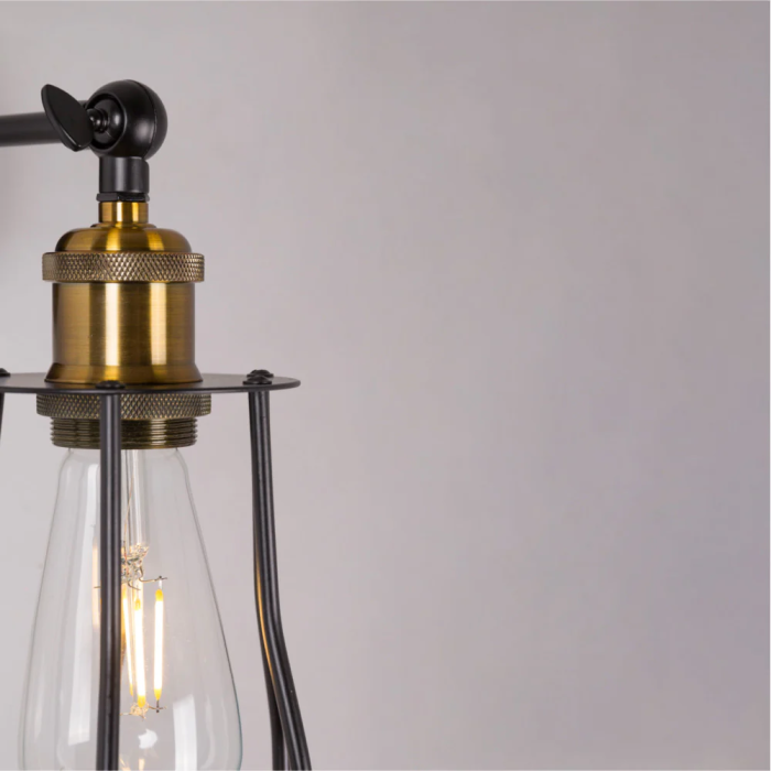 Artux Aplique de Pared Metal SKD-W1000 Estilo Industrial Retro para Comedores Dormitorios Cocinas Oficinas Restaurantes Cafeterías Artux Aplique de Pared Metal SKD-W1000 Estilo Industrial Retro para Comedores Dormitorios Cocinas Oficinas Restaurantes Cafeterías