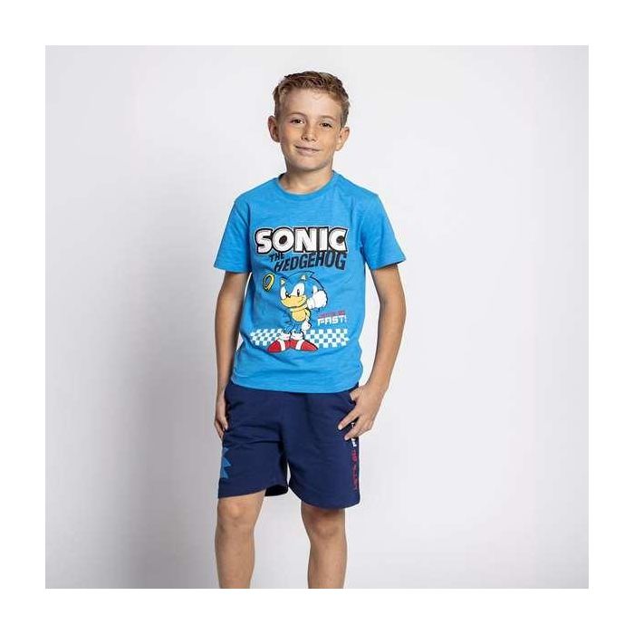 Conjunto de Ropa Sonic Azul 8 Años 2 Conjunto de Ropa Sonic Azul 8 Años 2