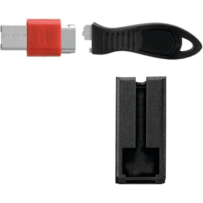 Kensington K67915WW Bloqueo de Puerto USB con Guardia de Seguridad - Bloquea Puertos Adyacentes, Sin Software, Permite Dispositivos Activos
