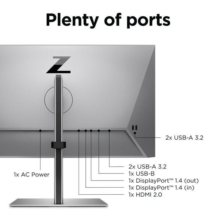 HP Monitor Z24q G3 23.8" QHD 2560x1440 IPS 5ms VESA Plata 24 HP Monitor Z24q G3 23.8" QHD 2560x1440 IPS 5ms VESA Plata 24