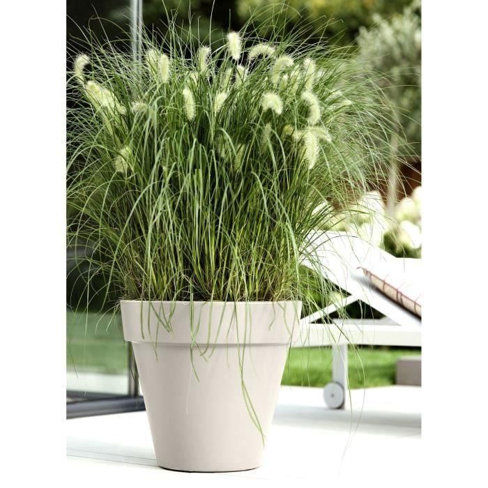 Maceta - ELHO - Pure Round 60 - Blanco - Ø 59 x H 54 cm - 100% reciclado Maceta - ELHO - Pure Round 60 - Blanco - Ø 59 x H 54 cm - 100% reciclado