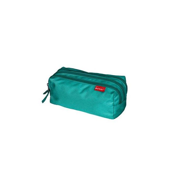 Portatodo Enri 3 Cremalleras Verde Azulado