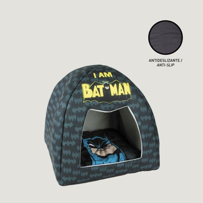 Cueva cama para perro batman talla talla única 12