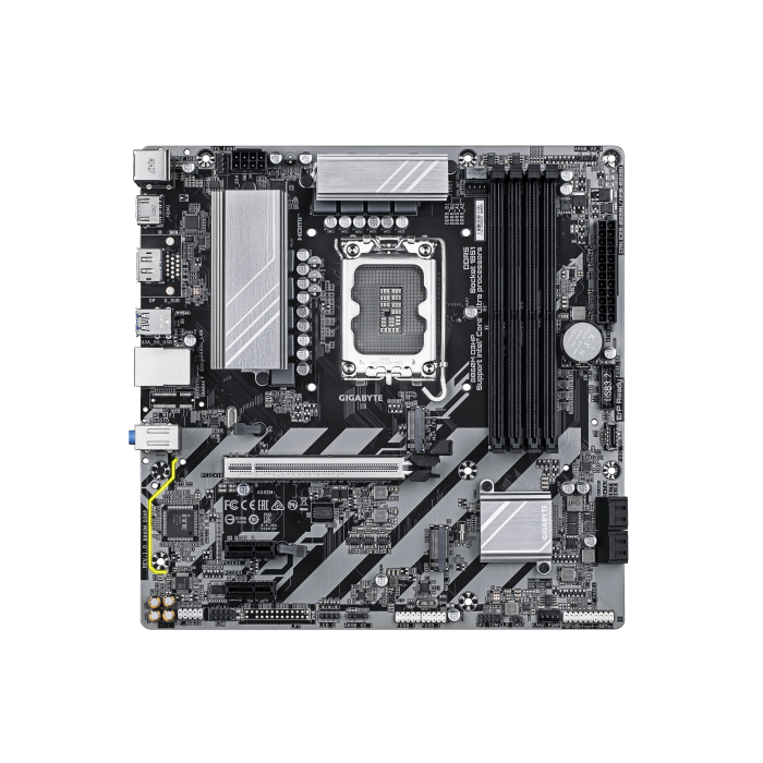 GIGABYTE B860M D3HP Placa base - CPUs Intel Core Ultra, VRM de 4+1+2+1 fases, hasta 9066MHz DDR5, 2xPCIe 4.0 M.2, LAN GbE, USB 3.2 Gen 1 1 GIGABYTE B860M D3HP Placa base - CPUs Intel Core Ultra, VRM de 4+1+2+1 fases, hasta 9066MHz DDR5, 2xPCIe 4.0 M.2, LAN GbE, USB 3.2 Gen 1 1