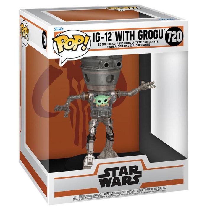 Figura POP Deluxe Star Wars The Mandalorian IG-12 with Grogu 0 Figura POP Deluxe Star Wars The Mandalorian IG-12 with Grogu 0